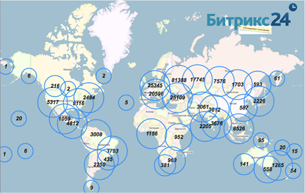 Карта Битрикс24 Карта Битрикс24